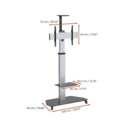 celexon Professional Height-Adjustable Display Trolley Adjust 3270MP