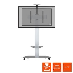 celexon Professional Height-Adjustable Display Trolley Adjust 3270MP
