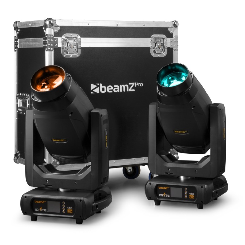 Beamz Ignite400 2pcs with Flightcase