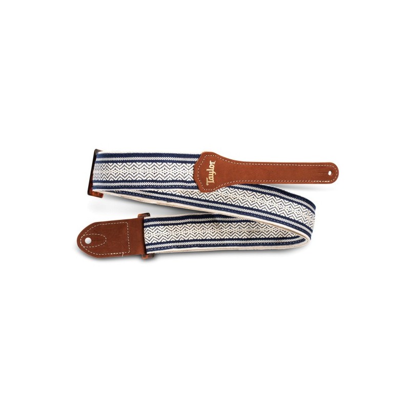 Taylor Academy Jacquard Cotton Wht/Blue