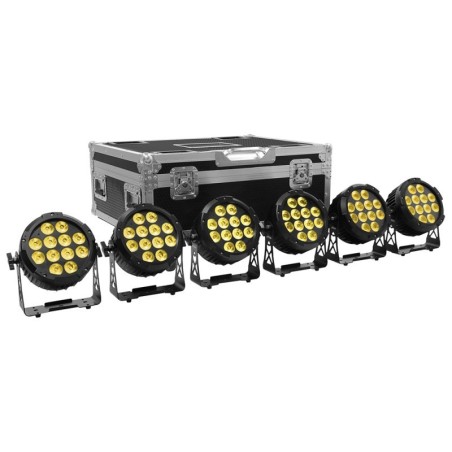 Evolite Wi-Par 12x12W 6in1 with Flightcase