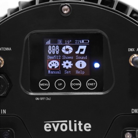Evolite Wi-Par 12x12W 6in1 with Flightcase