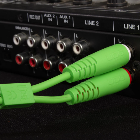 UDG U97003GR Ultimate Audio Cable Rca-Rca Straight Green