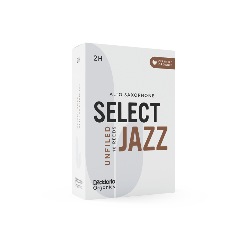 D'Addario Organic Select Jazz Unfiled Alto 2 Hard