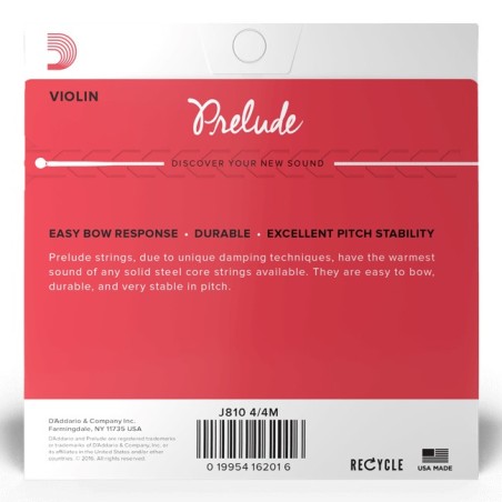 D'Addario J812 4/4M (LA) Prelude