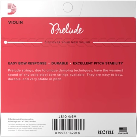 D'Addario J813 4/4M (RE) Prelude