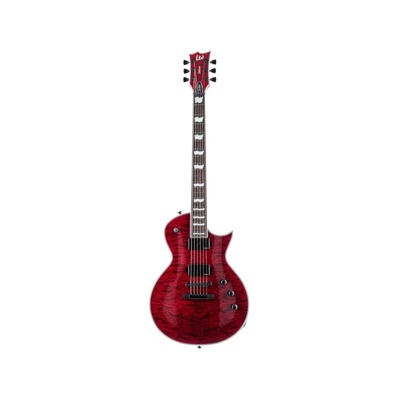 LTD EC-1000 QM See Thru Black Cherry Fluence