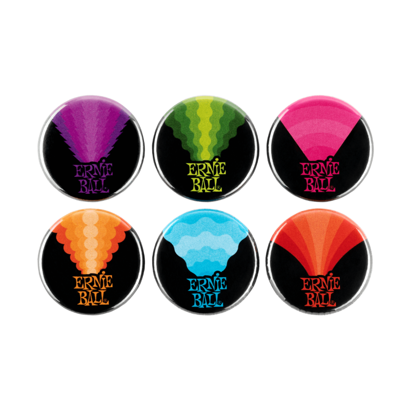 Ernie Ball Colors Of Rock'n'roll Buttons