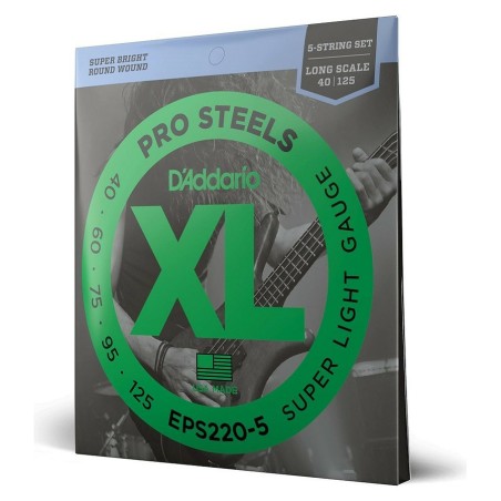 D'Addario EPS220-5 Super Light 40-125