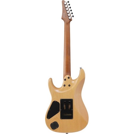 Ibanez TQM2-CUF Charcoal Black Burst Flat