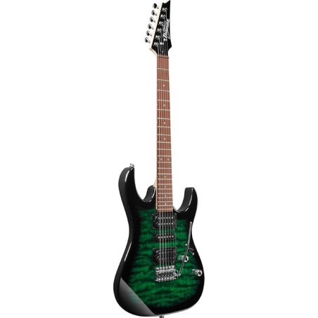 Ibanez GRX70QA-TEB Transparent Emerald Burst