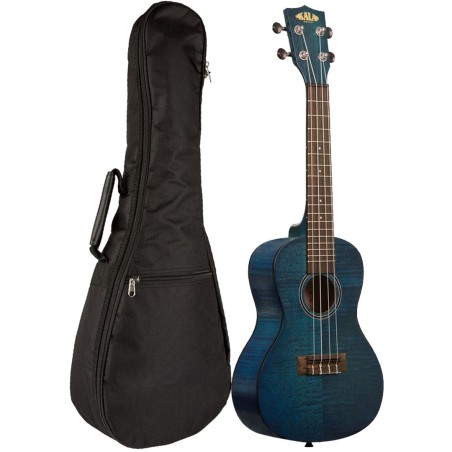 Kala KA-CEMB Ukulele Concerto Exotic Mahogany Blue C/borsa