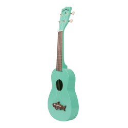 Kala Makala SS/GRN Ukulele Soprano Verde Satin C/bag