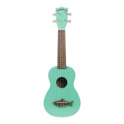 Kala Makala SS/GRN Ukulele Soprano Verde Satin C/bag