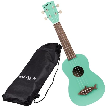 Kala Makala SS/GRN Ukulele Soprano Verde Satin C/bag