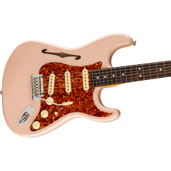 Fender American Professional II Stratocaster Thinline RW Transparent Shell Pink