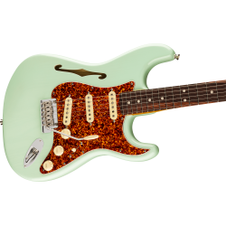 Fender American Professional II Stratocaster Thinline RW Transparent Surf Green