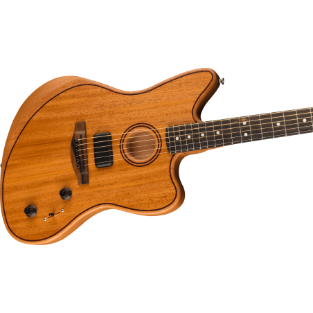 Fender American Acoustasonic Jazzmaster All-Mahogany EB Natural