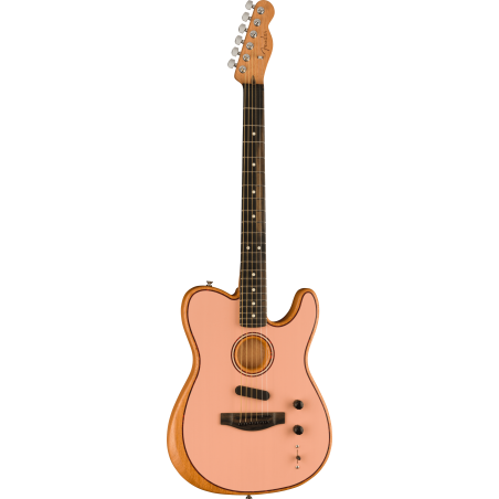 Fender FSR American Acoustasonic Telecaster EB Shell Pink