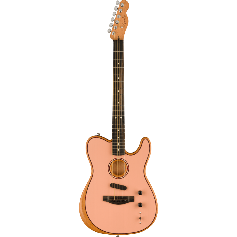 Fender FSR American Acoustasonic Telecaster EB Shell Pink