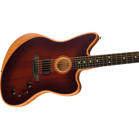 Fender American Acoustasonic Jazzmaster All-Mahogany EB Bourbon Burst