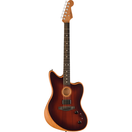 Fender American Acoustasonic Jazzmaster All-Mahogany EB Bourbon Burst