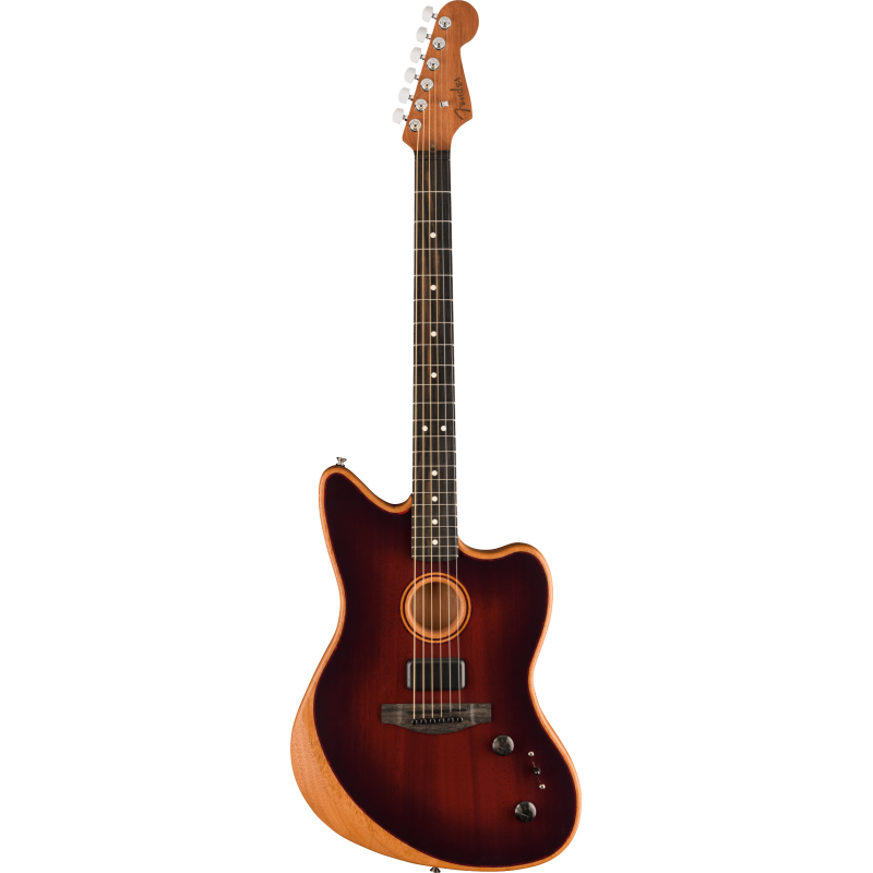 Fender American Acoustasonic Jazzmaster All-Mahogany EB Bourbon Burst