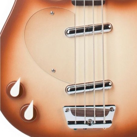 Danelectro 58 Longhorn Bass Lefty-Copper Burst