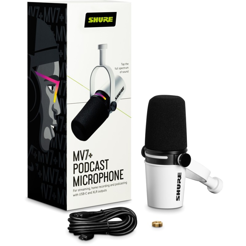 SHURE MV7+ White