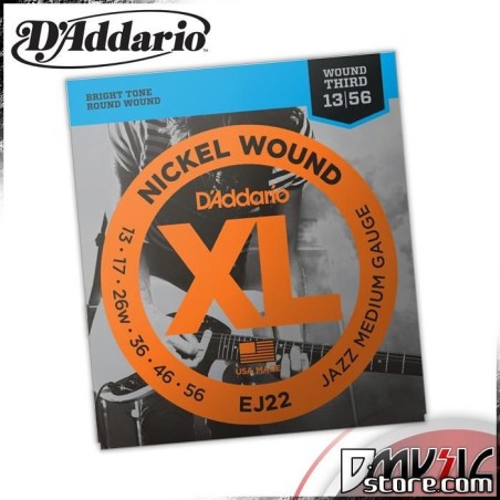 D'Addario EJ22 Jazz Medium 13-56