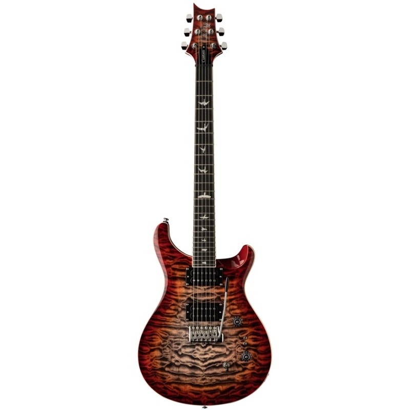 PRS SE Custom 24-08 Quilt Charcoal Cherry Burst
