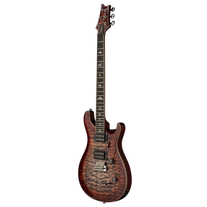 PRS SE Custom 24-08 Quilt Charcoal Cherry Burst