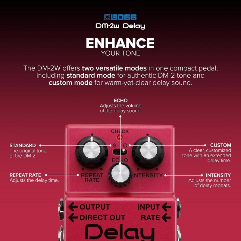BOSS DM-2W Delay Waza Craft