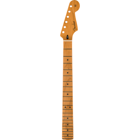 Fender Satin Roasted Maple Stratocaster Neck 12" Maple Flat Oval Shape