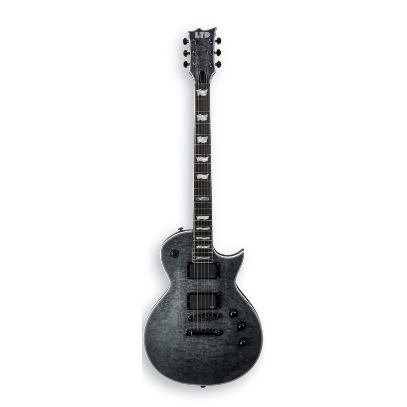 LTD EC-401 QM See Thru Black Satin