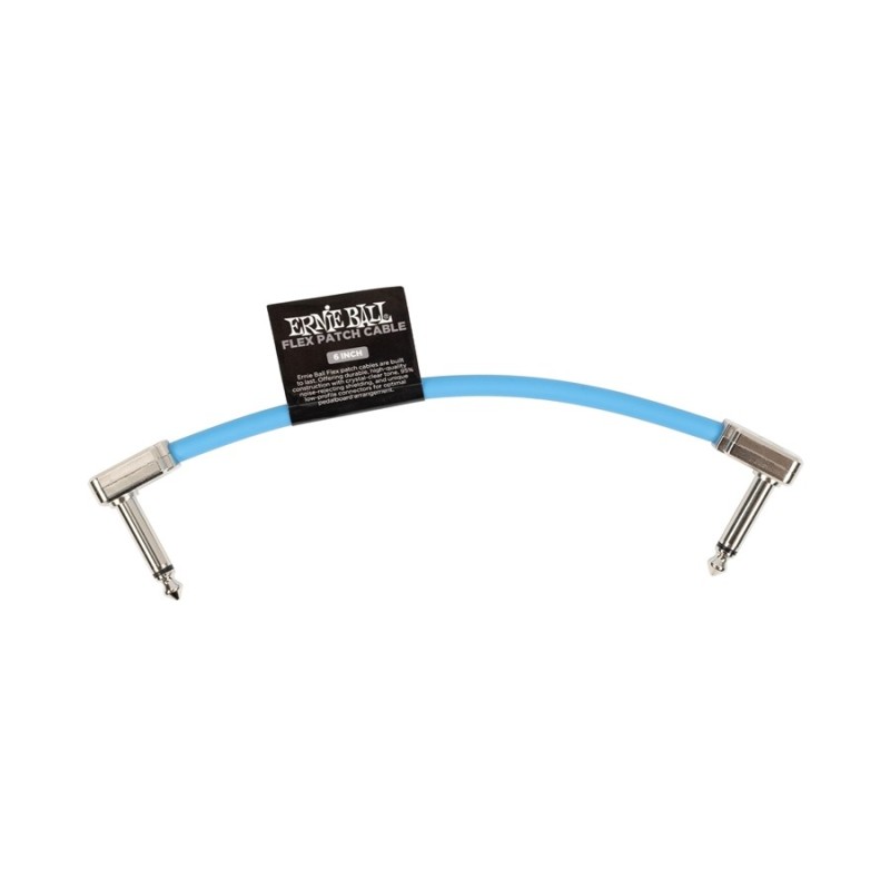 Ernie Ball 6455 6" Flex Patch Cable Blue