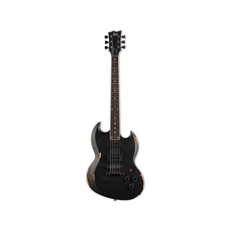 LTD Volsung Distressed Black Satin