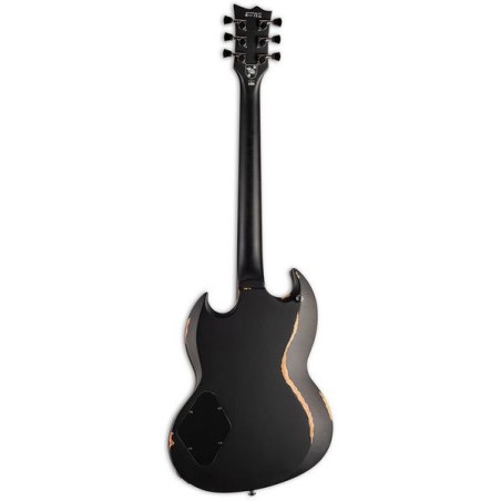 LTD Volsung Distressed Black Satin