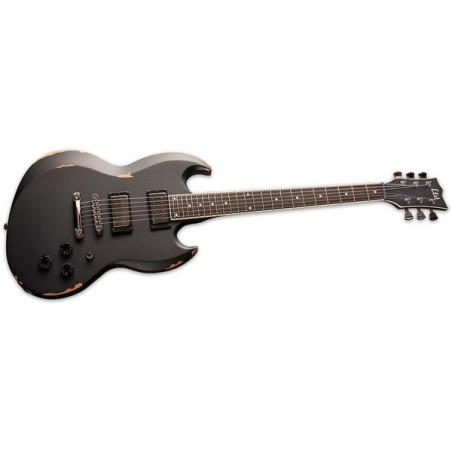 LTD Volsung Distressed Black Satin