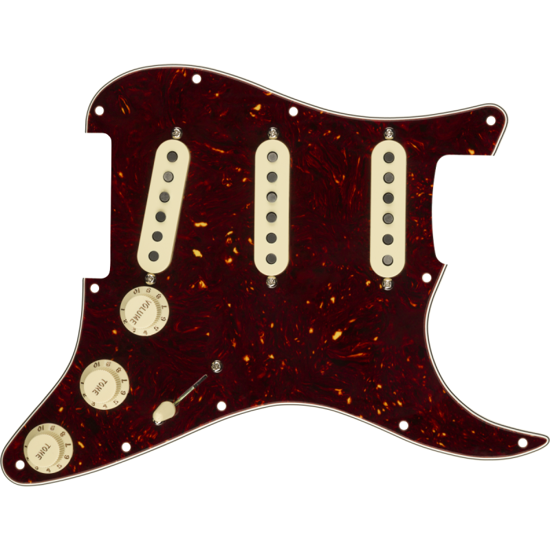 Fender Pre-Wired Strat Pickguard Custom Shop Custom '69 SSS Tortoise Shell