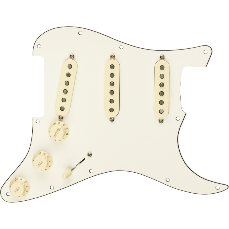 Fender Pre-Wired Strat Pickguard Original '57/'62 SSS Parchment