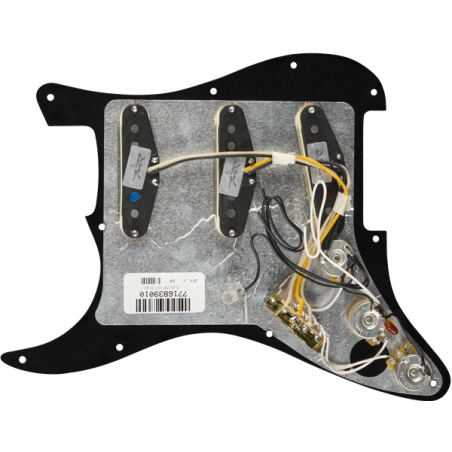 Fender Pre-Wired Strat Pickguard Custom Shop Texas Special SSS Black