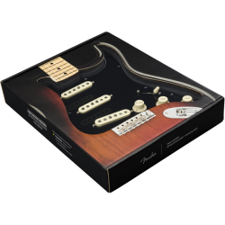Fender Pre-Wired Strat Pickguard Custom Shop Texas Special SSS Black