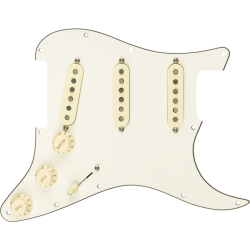 Fender Pre-Wired Strat Pickguard Custom Shop Fat 50's SSS Parchment