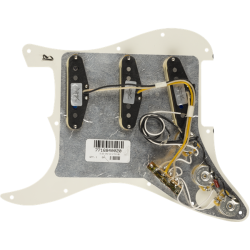 Fender Pre-Wired Strat Pickguard Custom Shop Fat 50's SSS Parchment