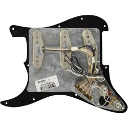 Fender Pre-Wired Strat Pickguard Custom Shop Custom '69 SSS Black