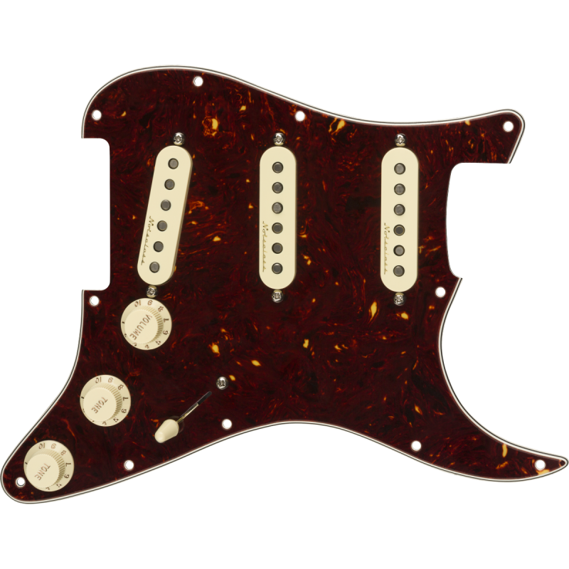 Fender Pre-Wired Strat Pickguard Vintage Noiseless SSS Tortoise Shell