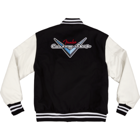 Fender Custom Shop Varsity Jacket Black/White XL