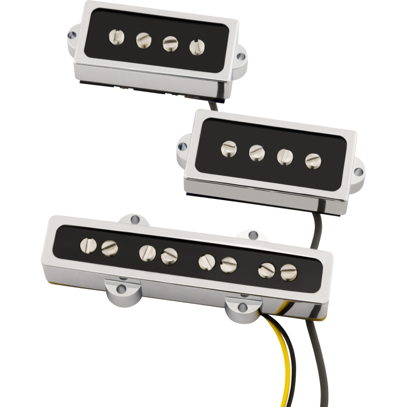 Fender Cobalt Chrome P/J Bass Pickup Set