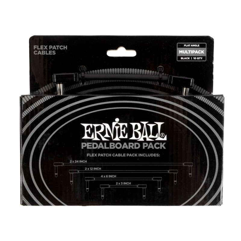 Ernie Ball 6462 Flex Patch Cable Black Multi-pack